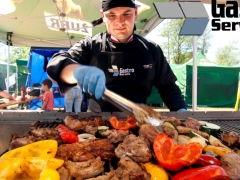 Catering shashlik grill