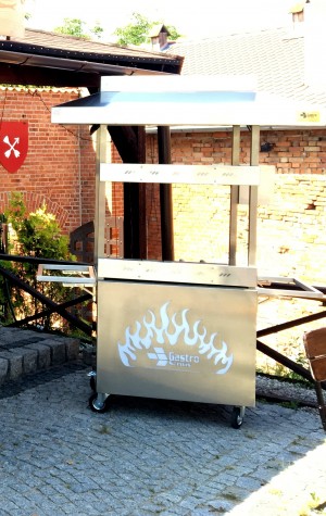 A catering grill for skewers