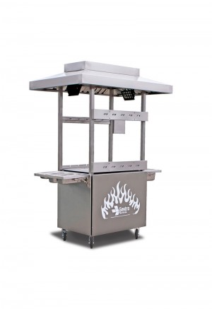 A catering grill for skewers