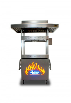 A catering grill for skewers