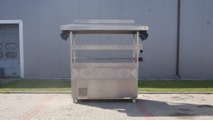 Gastronomic gas grill for skewers, piglet